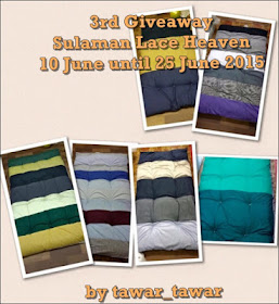 3rd Giveaway Sulaman Lace Heaven | 8.00 malam 25 June 2015