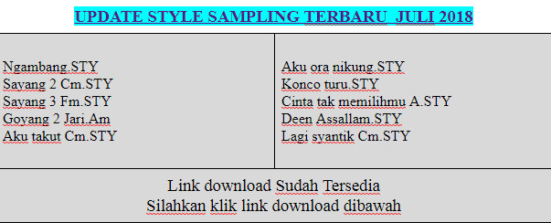 Style Sampling Yamaha Update Terbaru Lengkap Dengan Expansinya