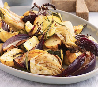 Roasted Vegetables with Mustard Mayonnaise Recipe