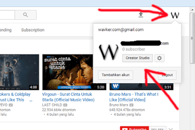 cara mendaftar dan membuat chanel di youtube