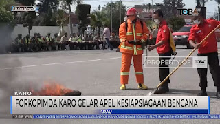 Forkopimda Karo Gelar Apel Kesiap siagaan Bencana Alam