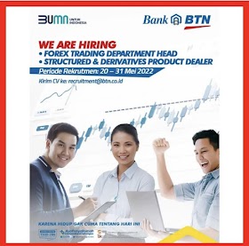 Lowongan Kerja BUMN Terbaru Juni 2022 di PT Bank Tabungan Negara (Persero) Tbk 