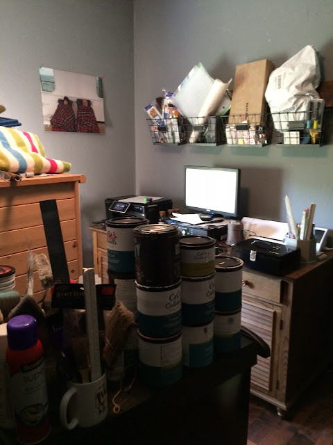 I can relate to a messy office as a painter! A messy office is the sign of a creative mind!