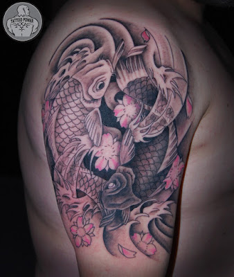 Tatto Carpas on Tattoo Power  Yin Yang Carpas