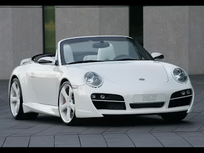 Porsche Carrera 4S Cabriolet White Stylish Car