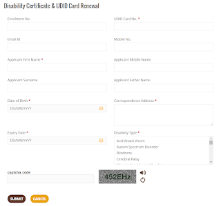 Procedure to Apply Online UDID Card & Disability Certificate Application Form 2021