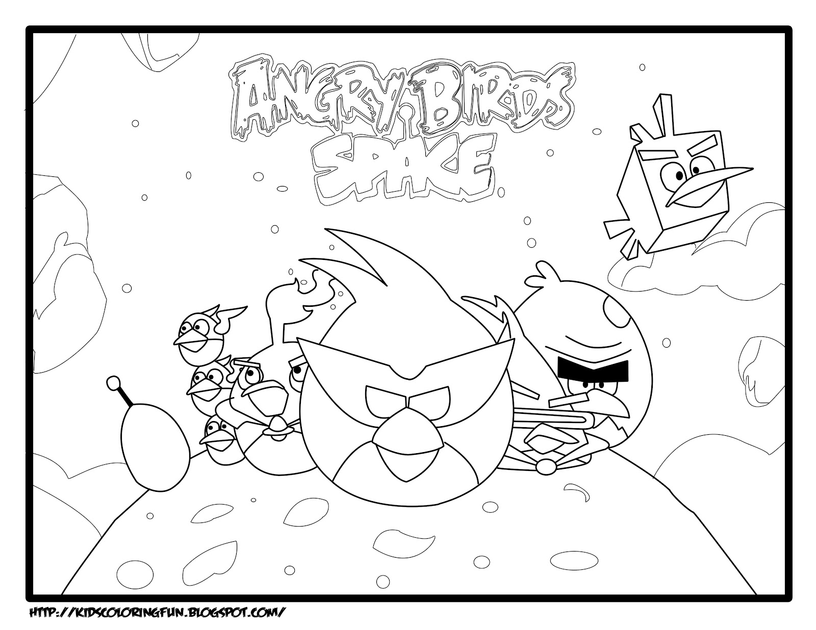 Angry Bird Coloring Pages