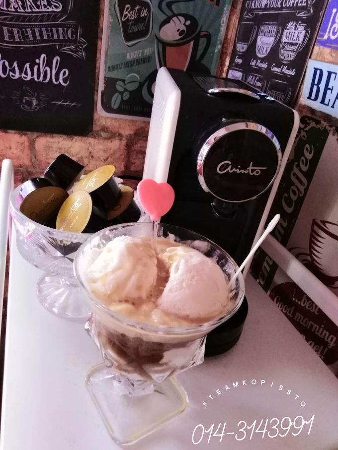 Buat Affogato Dengan Aiskrim Kelapa