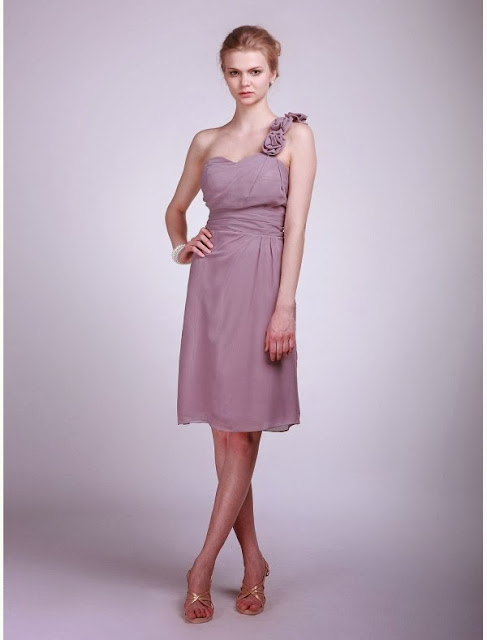 one shoulder bridesmaid dress