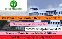 Oil Palm India Limited Recruitment 2017– Senior Medical Officer