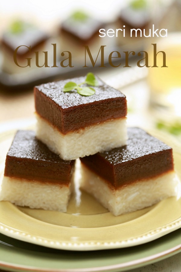 Seri Muka Gula Merah - masam manis