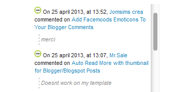 Expandable Recent Comments Widget for Blogger/Blogspot