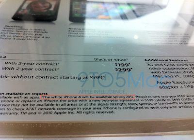 Apple Confirms White iPhone 4 And Will Be Availiable in Spring 2011