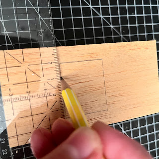 cutting an opening into the front