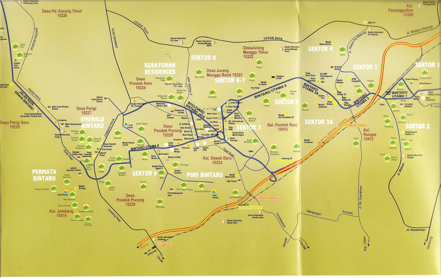 Bintaro Jaya: PETA BINTARO JAYA