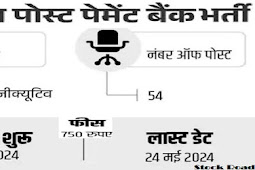 इंडिया पोस्ट पेमेंट बैंक​​​​​​​ में ऑफिसर की भर्ती 2024, 25,000 सैलरी  (India Post Payment Bank Officer Recruitment 2024, 25,000 salary)