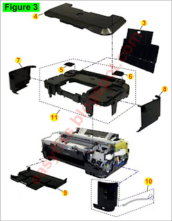 How to disassemble Canon iP4800, iP4810, iP4820, iP4840, iP4850, iP4870, iP4880