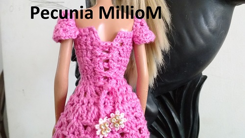 Como Fazer Vestido de Grávida Para Barbie PAP Com Pecunia MillioM 5