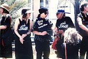 Me at a Women in Black demonstration in May 1991.