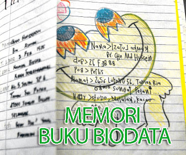 Memori Buku Biodata - Cara Manual Menjalinkan Hubungan