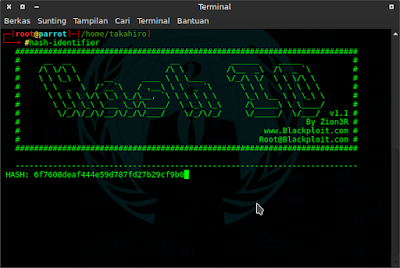 Identifikasi Tipe Hash dengan Hash-Identifier