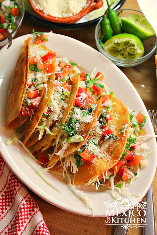 Crispy Potato Tacos with Pico de Gallo Salsa- Tacos 