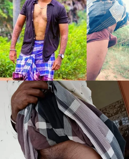 Men in Lungi with and without Underwear