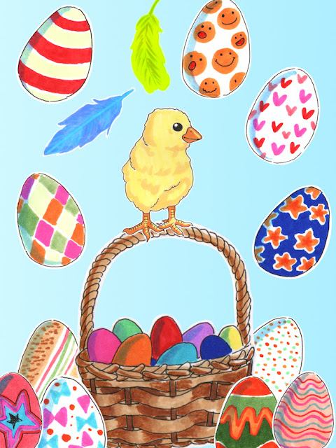 Easter themed iMessage stickers / Pääsiäisteemaisia iMessage-tarroja