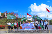 Peringati HUT RI Ke-78 PRNU Desa Tanak Awu Kibarkan Bendera di Pantai Kute. 