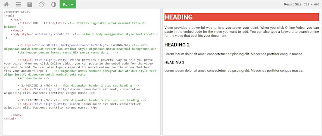 Belajar Basic Bahasa Pemrograman HTML5 2019