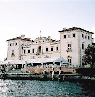 Vizcaya Museum and Gardens (Villa Vizcaya), Miami, Miami-Dade County, from Biscayne Bay