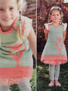 vintage crochet baby dress pattern