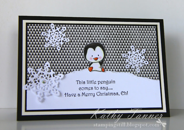 cc designs, sweet penguins, ornate snowflake die, la la land, 