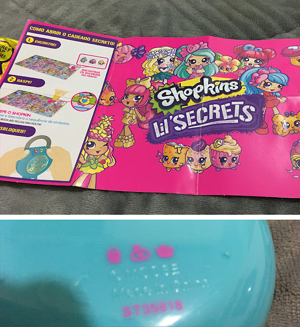 como encontrar a senha do cadeado Shopkins