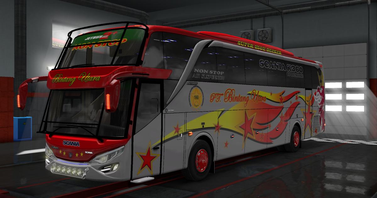Livery Bus  BINTANG  UTARA  for Jetbus ep3 shd ets2 Livery s