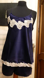 BABT DOLL CON PIZZO COLORE BLU'