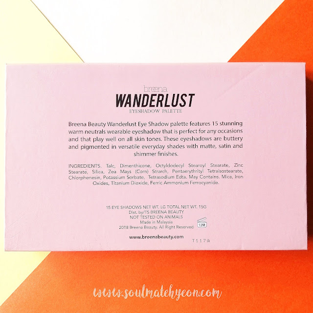 Review; Breena Beauty's Wanderlust Eyeshadow Palette