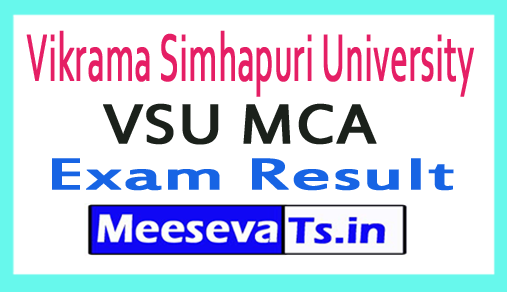 Vikrama Simhapuri University MCA Exam Results 2018