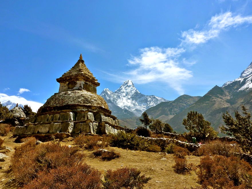 View on Ama Dablam along the way to Pangboche - My 25 Photos Of The Everest Base Camp Trek