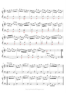 Free easy piano sheet music of Domenico Scarlatti: Sonata (III) 