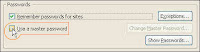 Use a master password