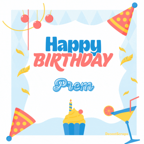 Happy Birthday Prem (Animated gif)