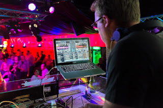 DJ, rave, audience, mixer, live music