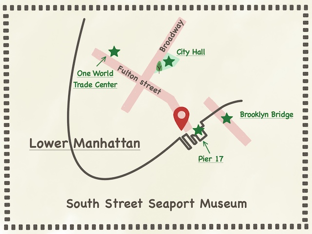 Map of  South Street Seaport Museum