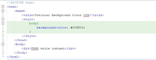 Cara Mengganti Warna Background CSS Pada Element Body HTML
