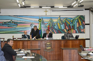 Vereadores:Mandinho (PSD),Ademir Enfermeiro (PMDB),o Presidente da Câmara Cleyton Valentim  (PR) e Major Anderson