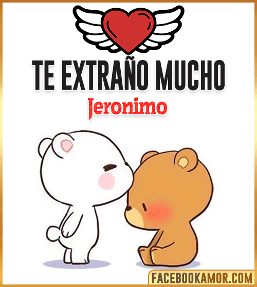 Peluche te extraño mucho jeronimo