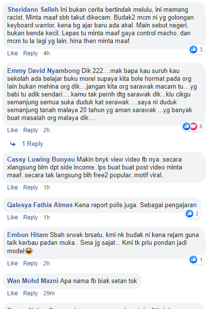 'Orang Sarawak semua macam ba**' - BBNU hina Sarawak 