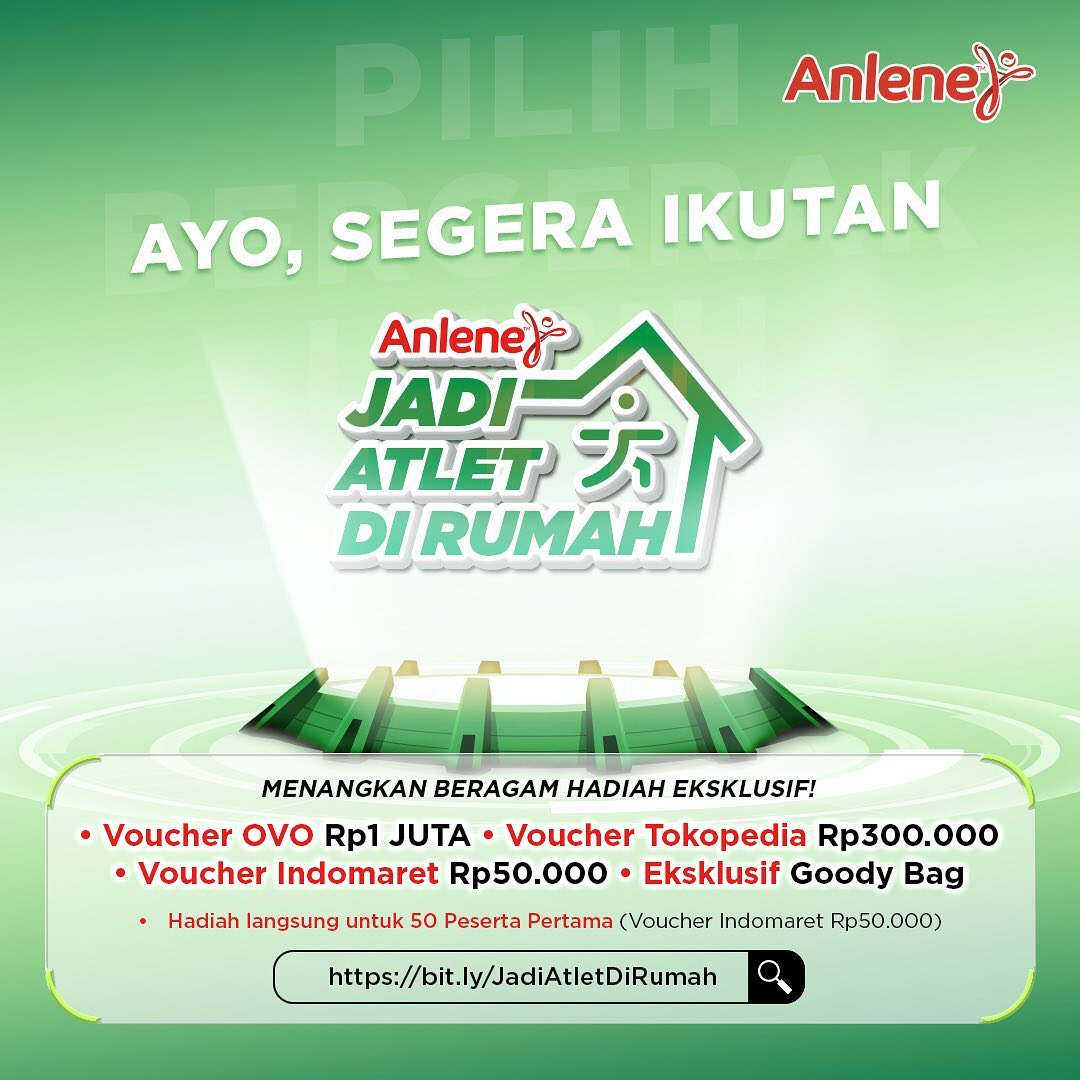 Aktif bergerak tingkatkan Imunitas, yuk #JadiAtletDirumah