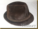 Topi Fedora Westbury coklat - kanan